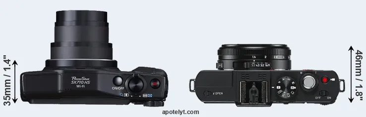 Compare SX710 versus D-LUX 6 top