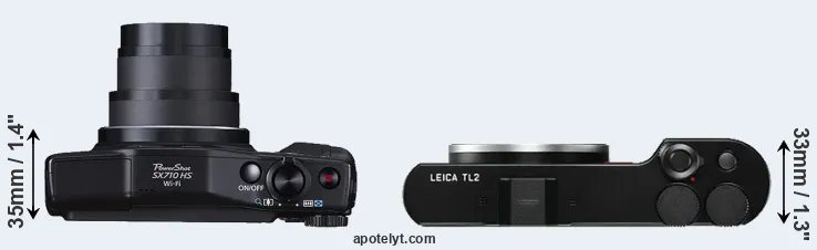 Compare SX710 versus TL2 top