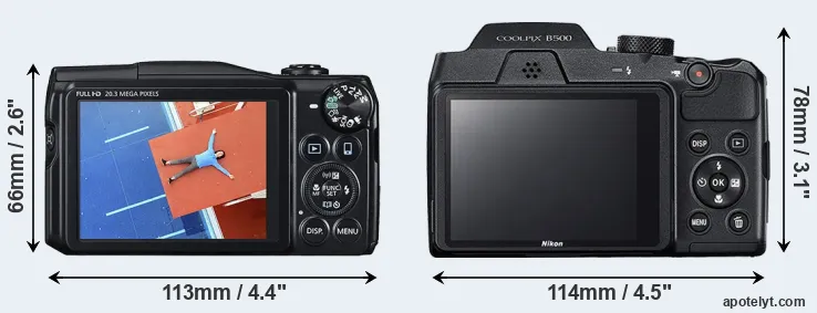 Comparison SX710 or B500 rear