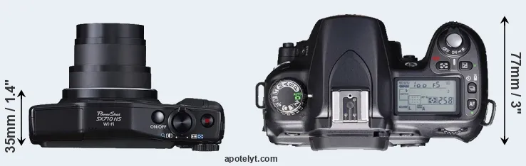 Compare SX710 versus D80 top