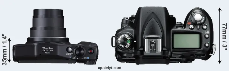 Compare SX710 versus D90 top