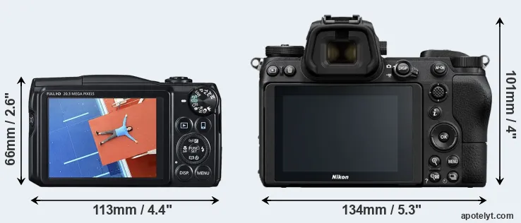 Comparison SX710 or Z7 rear