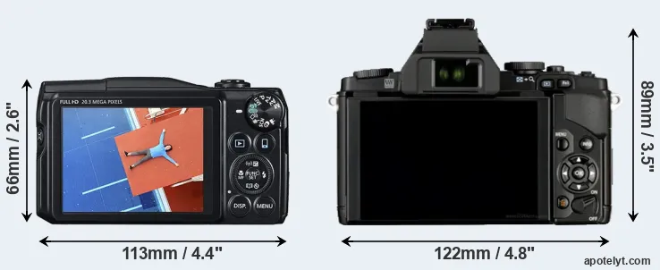 Comparison SX710 or E-M5 rear