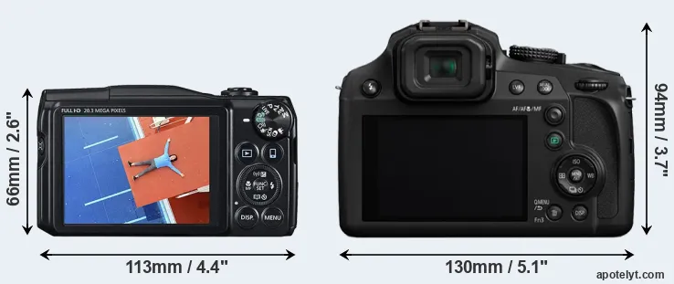 Comparison SX710 or FZ80 rear