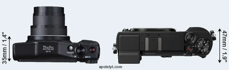 Compare SX710 versus GX9 top