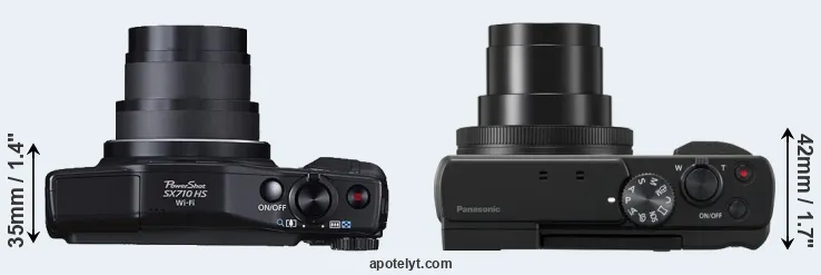 Compare SX710 versus ZS80 top