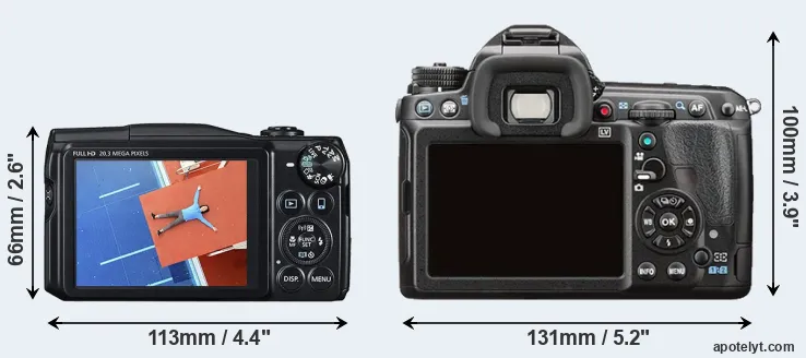 Comparison SX710 or K-3 II rear