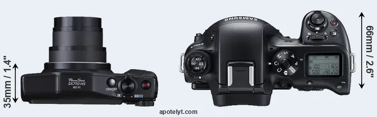 Compare SX710 versus NX1 top