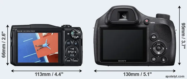 Comparison SX710 or H400 rear