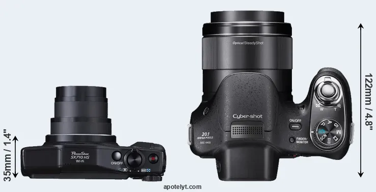 Compare SX710 versus H400 top