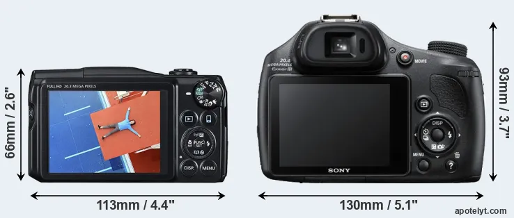 Comparison SX710 or HX400V rear