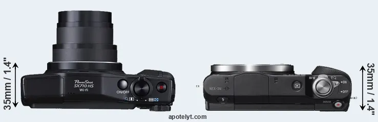Compare SX710 versus NEX-3N top