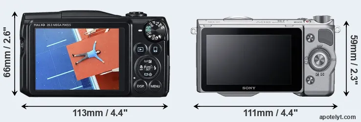 Comparison SX710 or NEX-5T rear