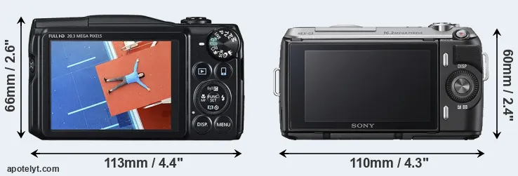Comparison SX710 or NEX-C3 rear