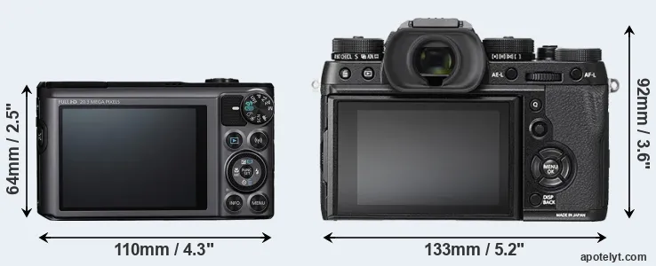 Comparison SX720 or X-T2 rear