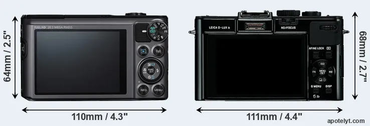 Comparison SX720 or D-LUX 6 rear