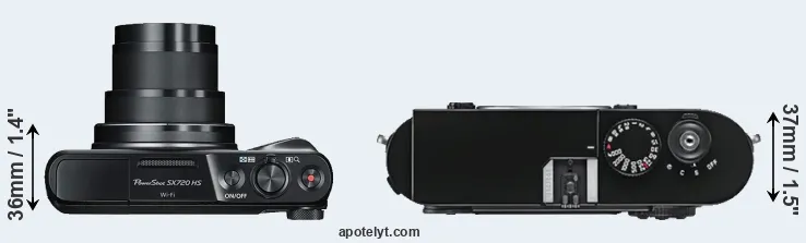 Compare SX720 versus M9 top