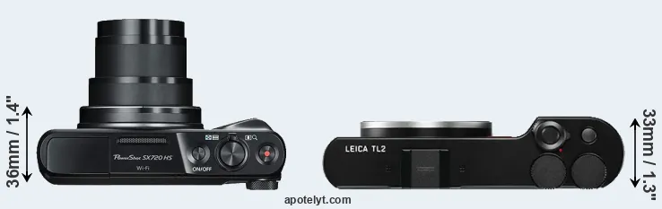 Compare SX720 versus TL2 top
