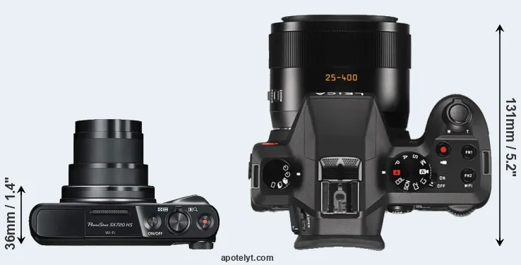 Compare SX720 versus V-LUX Typ 114 top