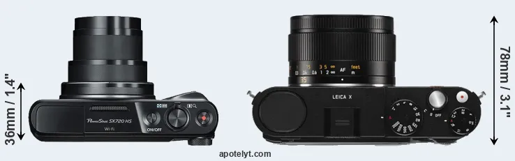 Compare SX720 versus X Typ 113 top