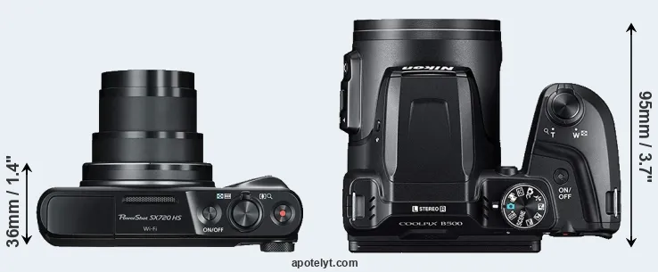 Compare SX720 versus B500 top