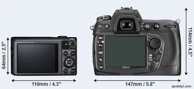 Comparison SX720 or D300 rear