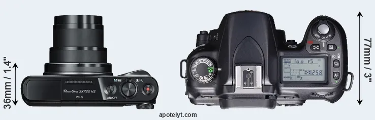 Compare SX720 versus D80 top
