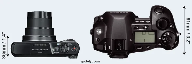 Compare SX720 versus E-1 top