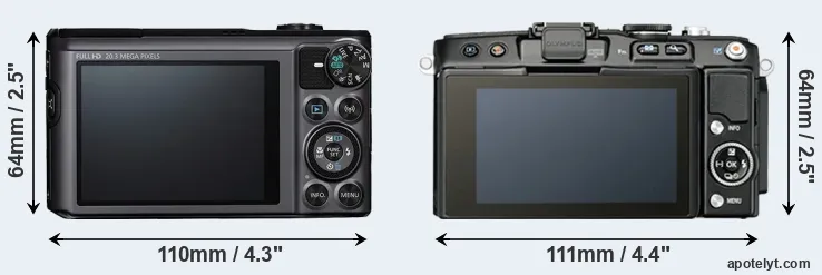 Comparison SX720 or E-PL5 rear