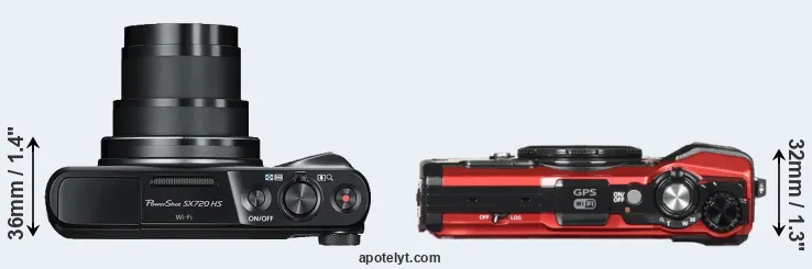 Compare SX720 versus TG-5 top