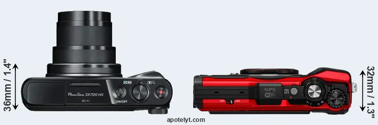 Compare SX720 versus TG-6 top