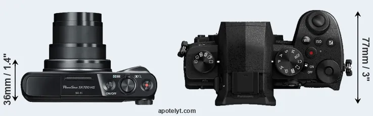 Compare SX720 versus G95 top