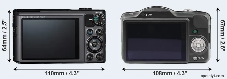 Comparison SX720 or GF3 rear