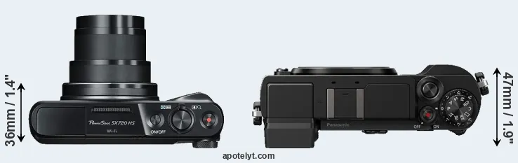 Compare SX720 versus GX9 top
