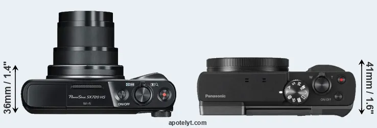 Compare SX720 versus ZS70 top