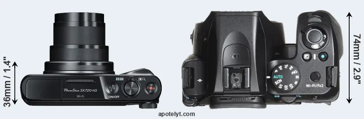 Compare SX720 versus K-70 top