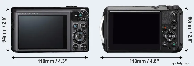 Comparison SX720 or WG-6 rear