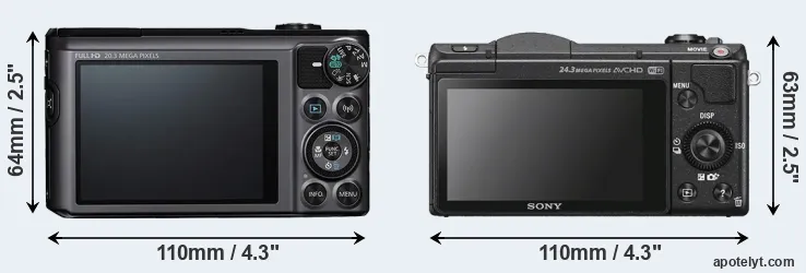 Comparison SX720 or A5100 rear