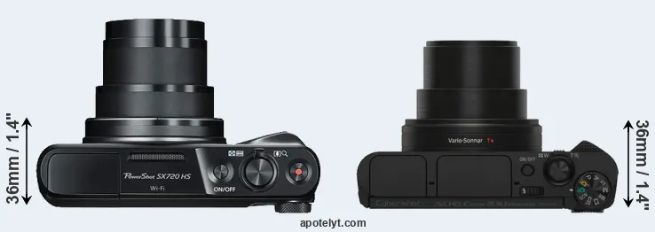 Compare SX720 versus HX80 top
