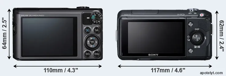 Comparison SX720 or NEX-3 rear