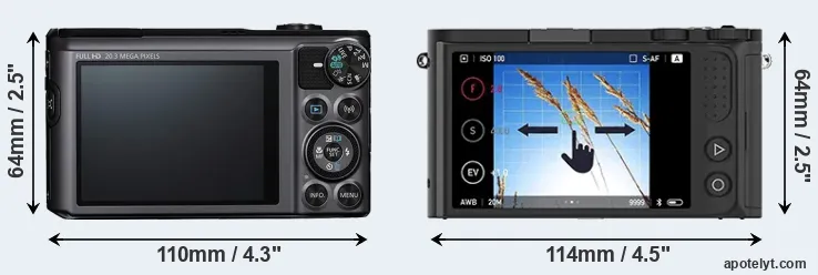 Comparison SX720 or M1 rear