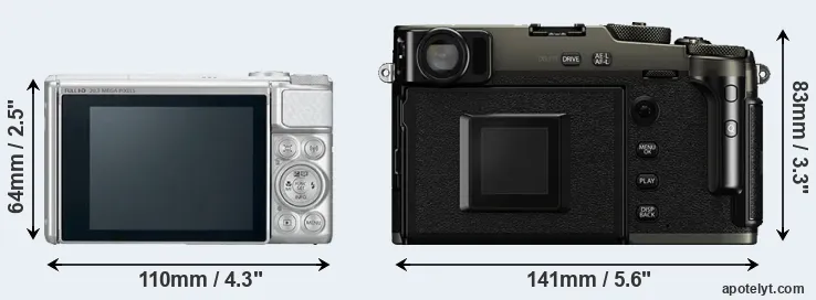 Comparison SX730 or X-Pro3 rear