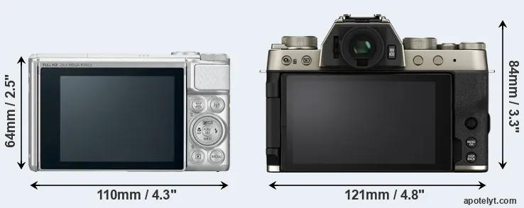 Comparison SX730 or X-T200 rear
