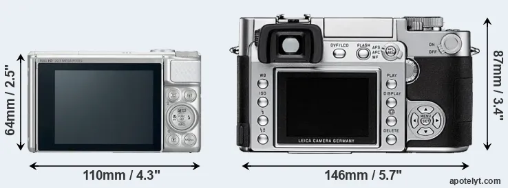 Comparison SX730 or Digilux 3 rear