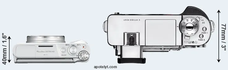Compare SX730 versus Digilux 3 top