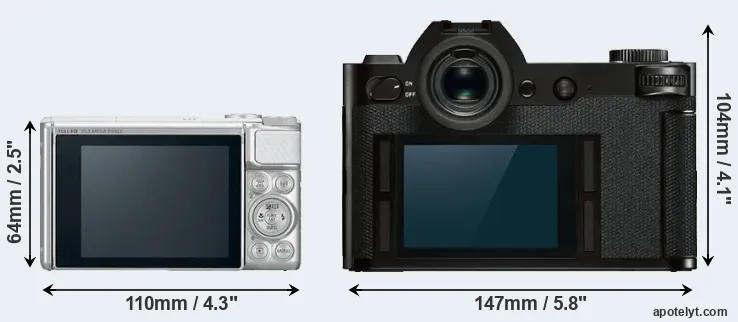 Comparison SX730 or Leica SL rear