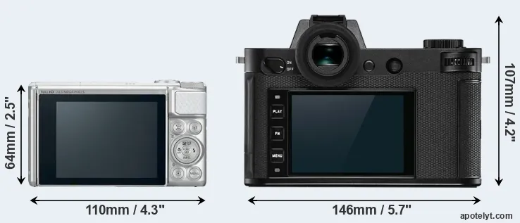 Comparison SX730 or Leica SL2 rear