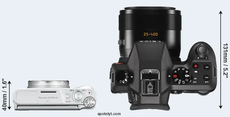 Compare SX730 versus V-LUX Typ 114 top