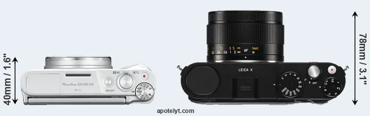 Compare SX730 versus X Typ 113 top