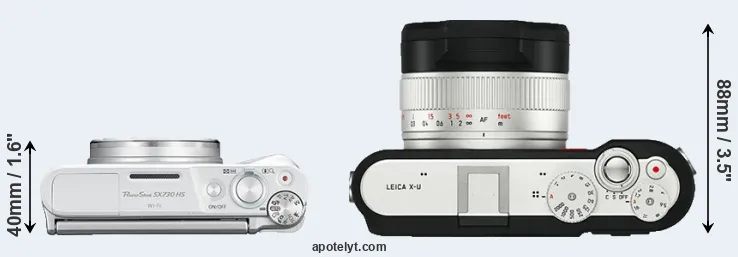 Compare SX730 versus X-U Typ 113 top